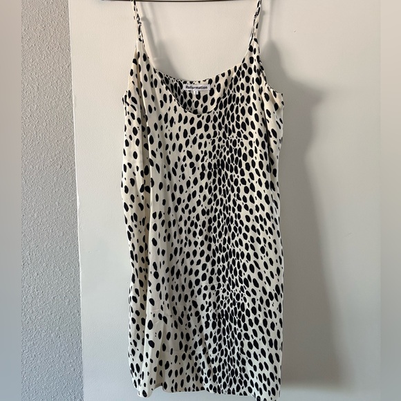 Reformation midi black and white dress - Picture 1 of 2